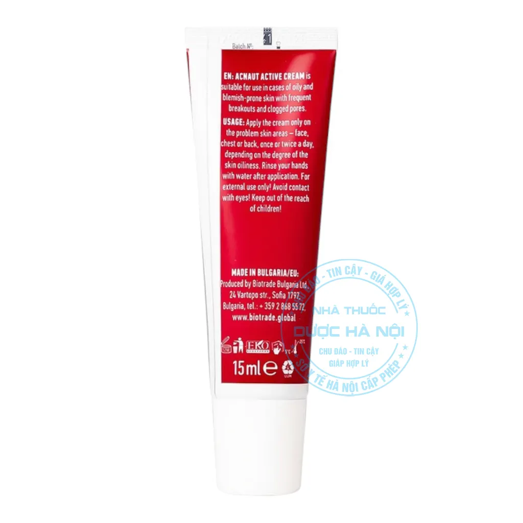 Kem bôi Biotrade Acnaut Active Cream hỗ trợ cải thiện mụn viêm