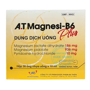 Dung dịch uống AT Magnesi B6 Plus (Hộp 30 ống x10ml)