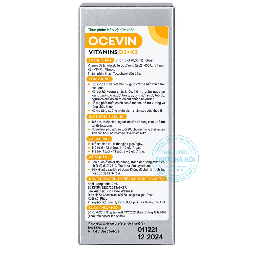 Ocevin Vitamins D3+K2