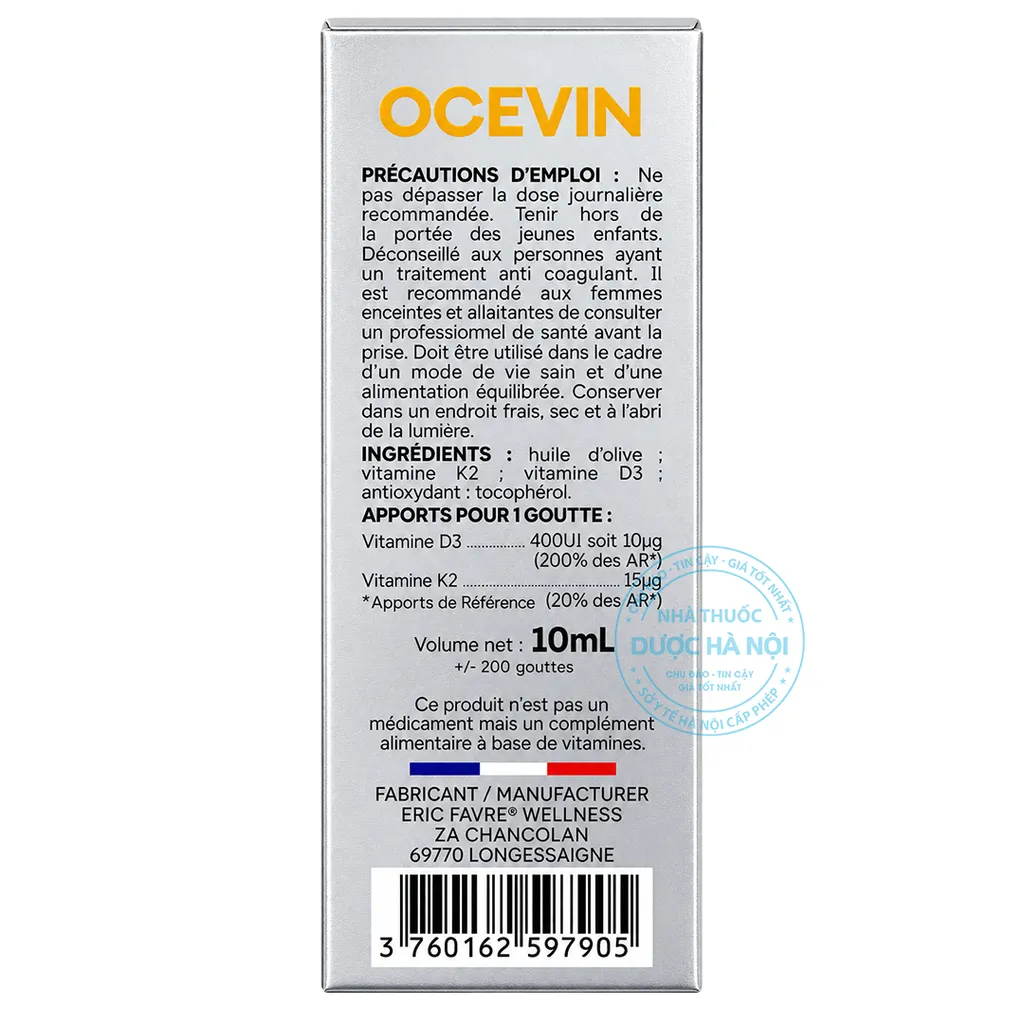 Ocevin Vitamins D3+K2