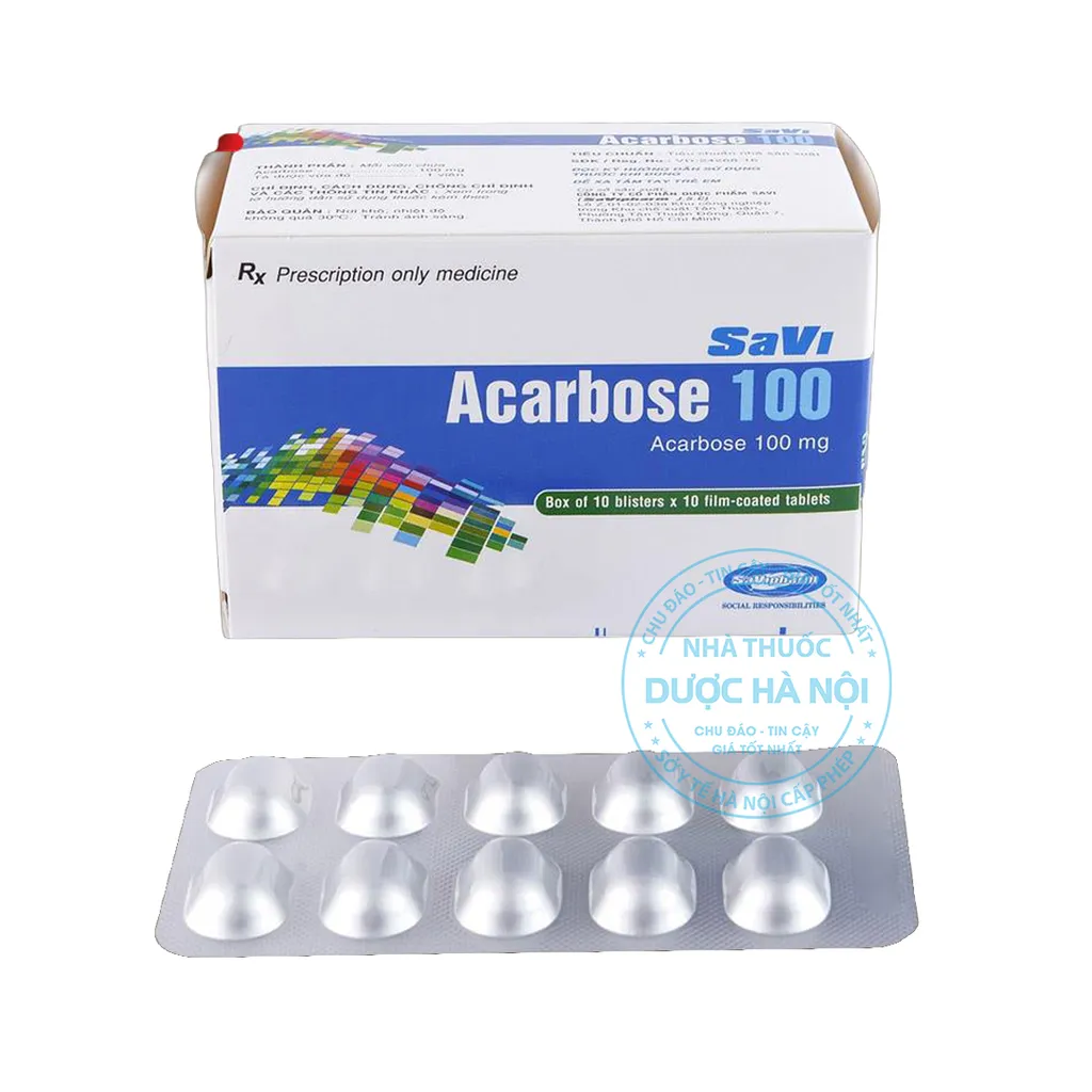thuốc SaVi Acarbose 100