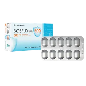 Thuốc kháng sinh Bosfuxim 500mg (Hộp 10 viên)