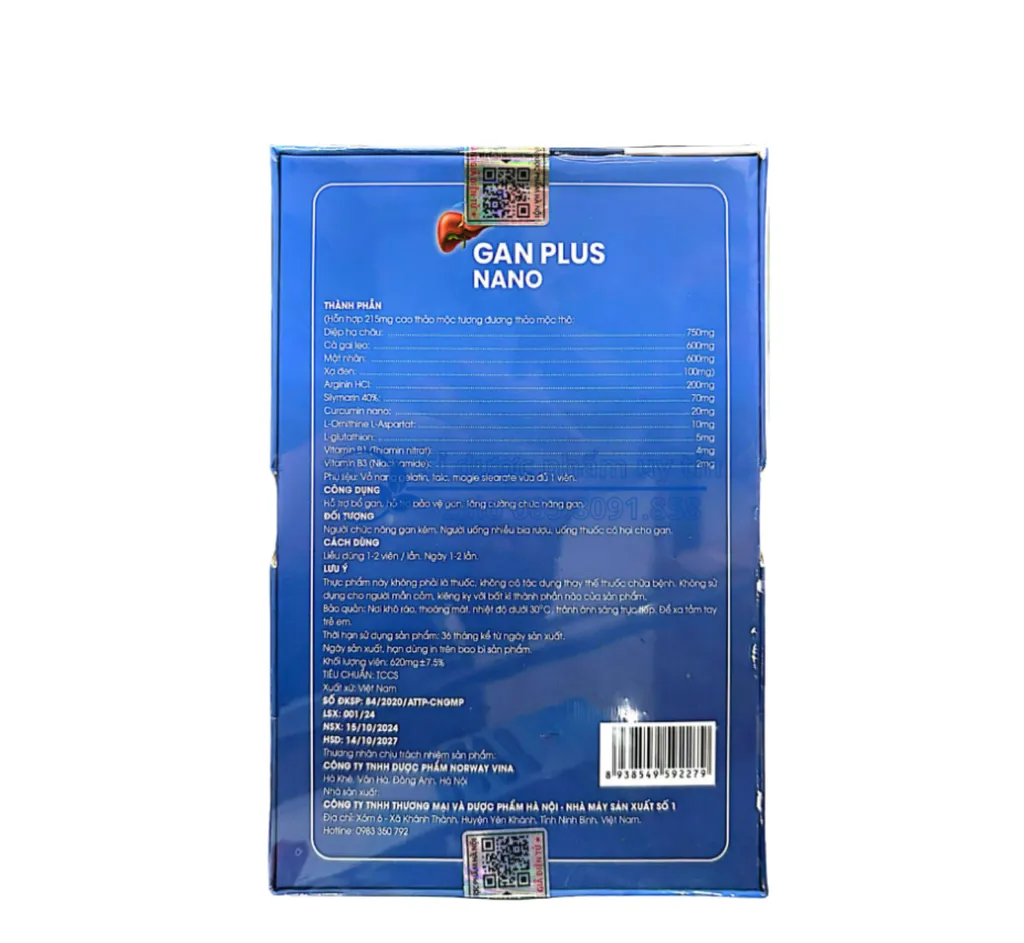 viên uống Gan Plus Nano