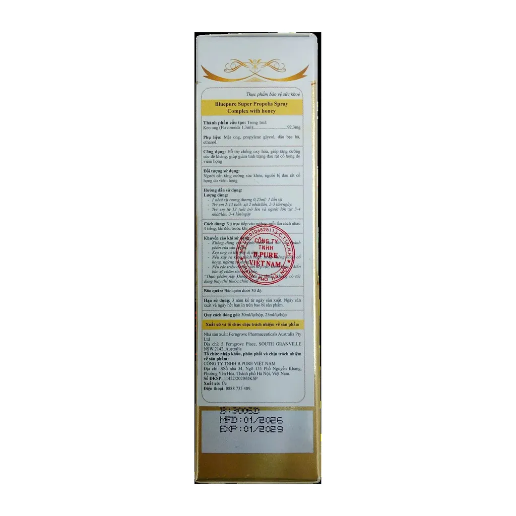 Xịt keo ong Super Propolis
