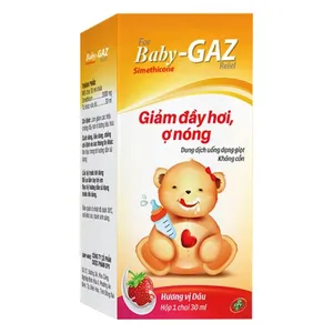 Thuốc Babygaz giảm triệu chứng đầy hơi và khó tiêu cho trẻ em