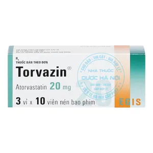 Thuốc Torvazin 20 điều trị tình trạng tăng cholesterol máu