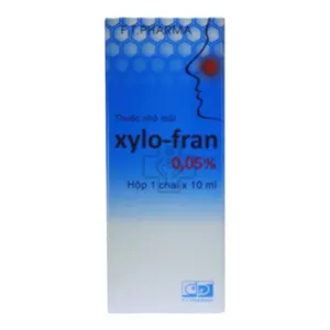 Thuốc Xylo-Fran 0.05% điều trị triệu chứng nghẹt mũi, sổ mũi do cảm