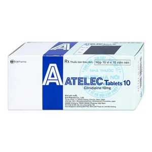 Thuốc Atelec 10mg điều trị tăng huyết áp giảm các biến cố tim mạch nguy hiểm